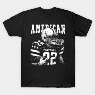 Alligator American Football Vintage T-Shirt